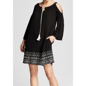 Knox Rose Black and White Cold Shoulder Dress Size XS